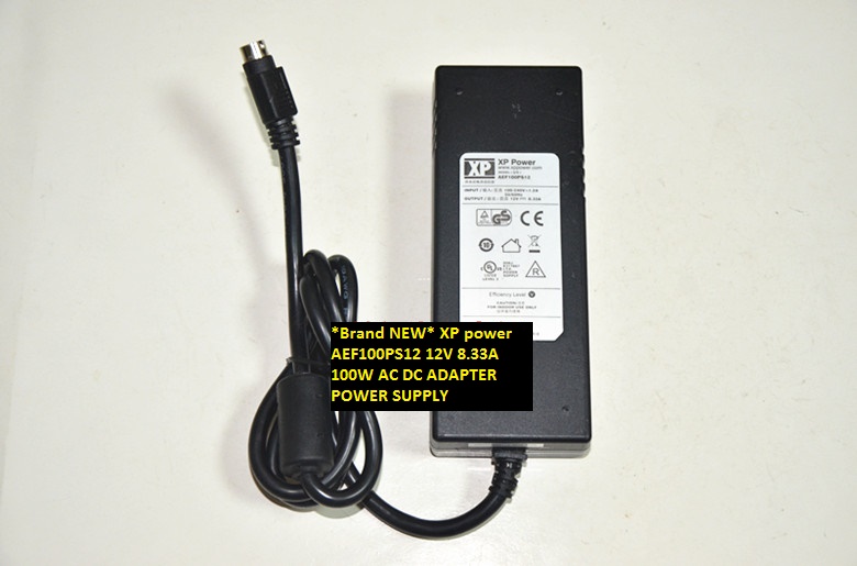 *Brand NEW* 4pins XP power 100W AEF100PS12 12V 8.33A AC DC ADAPTER POWER SUPPLY